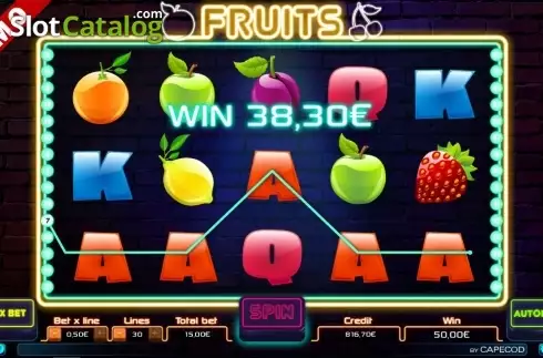 Οθόνη3. Fruits (Capecod) Κουλοχέρης