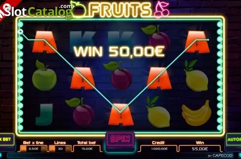 Οθόνη5. Fruits (Capecod) Κουλοχέρης