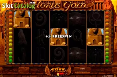 Ελεύθερη περιστροφή. Horus Gold Κουλοχέρης