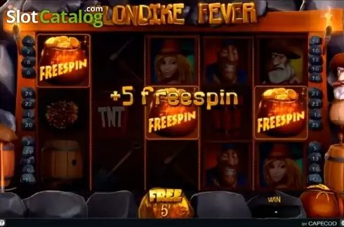 Ελεύθερη περιστροφή. Klondike Fever Κουλοχέρης