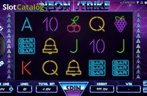 Οθόνη 1. Neon Strike Κουλοχέρης