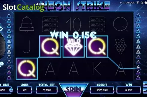 Οθόνη 2. Neon Strike Κουλοχέρης