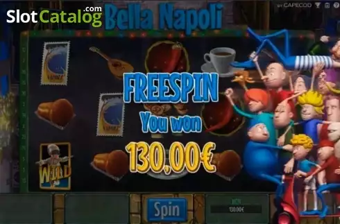 Ελεύθερη περιστροφή. Νίκη. Bella Napoli Κουλοχέρης