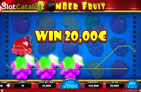 Οθόνη3. Bomber Fruit Κουλοχέρης 