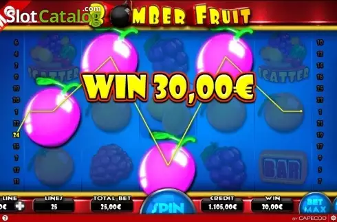 Οθόνη5. Bomber Fruit Κουλοχέρης 