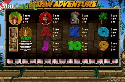 Οθόνη5. Mayan Adventure Κουλοχέρης