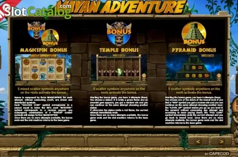 Οθόνη6. Mayan Adventure Κουλοχέρης