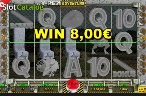 Οθόνη4. T Rex Adventure Κουλοχέρης 