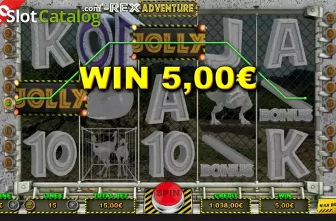 Οθόνη5. T Rex Adventure Κουλοχέρης 