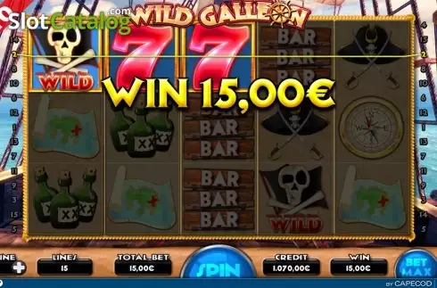 Οθόνη5. Wild Galleon Κουλοχέρης