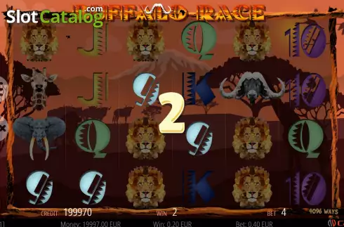 Οθόνη3. Buffalo Race Κουλοχέρης