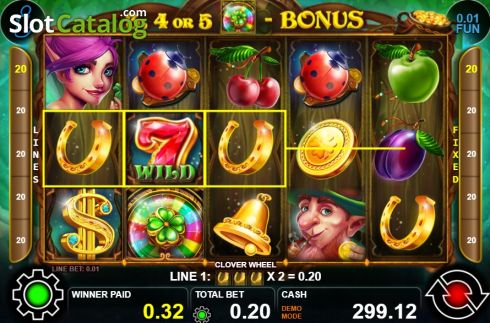 Οθόνη5. Clover Wheel Κουλοχέρης