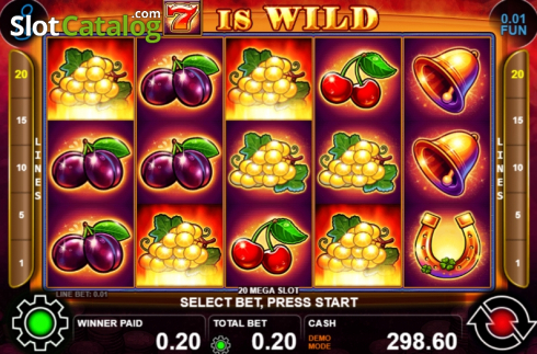 Οθόνη5. 20 Mega Slot Κουλοχέρης