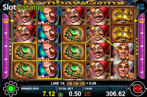 Οθόνη3. Bombay Gems Κουλοχέρης