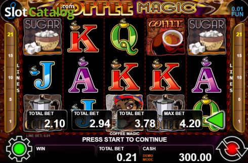 Οθόνη2. Coffee Magic (Casino Technology) Κουλοχέρης