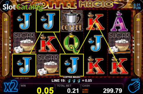 Οθόνη3. Coffee Magic (Casino Technology) Κουλοχέρης