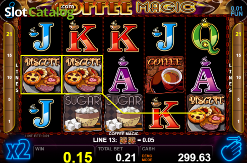 Οθόνη4. Coffee Magic (Casino Technology) Κουλοχέρης