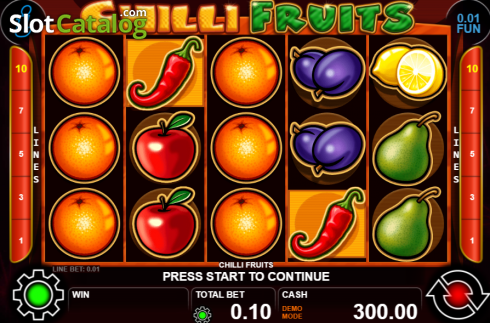 Οθόνη2. Chilli Fruits (Casino Technology) Κουλοχέρης