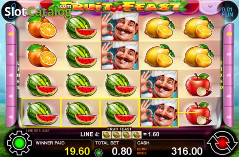 Οθόνη5. Fruit Feast Κουλοχέρης 