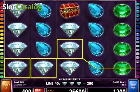 Οθόνη 1. 40 Shining Jewels Κουλοχέρης
