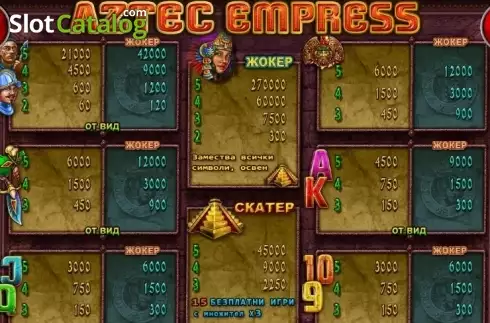 Οθόνη4. Aztec Empress Κουλοχέρης