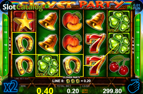 Οθόνη4. Clover Party Κουλοχέρης
