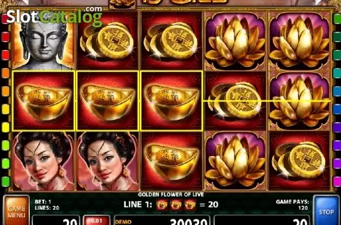 Οθόνη 5. Golden Flower Of Life Κουλοχέρης