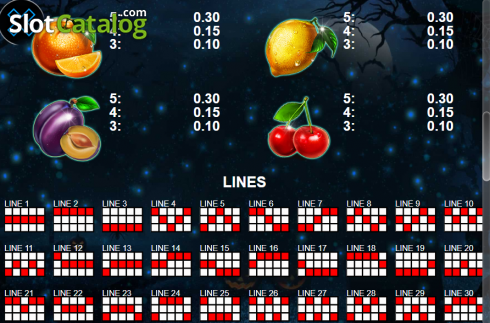 Οθόνη8. Halloween Fruits (Casino Technology) Κουλοχέρης 