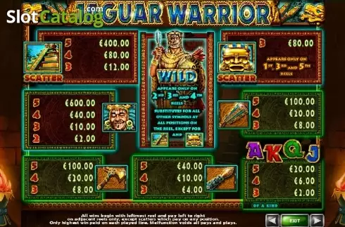 Οθόνη4. Jaguar Warrior Κουλοχέρης 