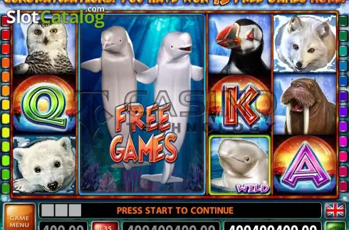 Οθόνη7. Jolly Beluga Whales Κουλοχέρης