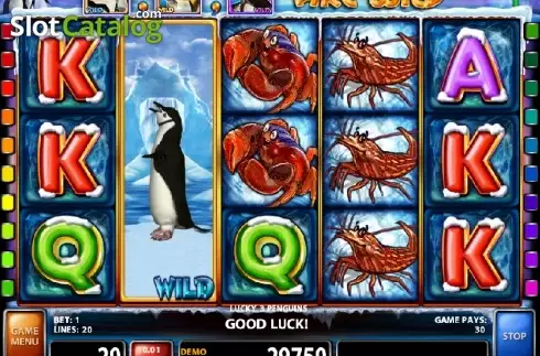 Οθόνη 2. Lucky 3 Penguins Κουλοχέρης 