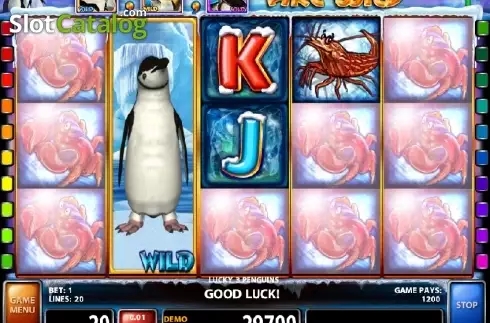 Οθόνη 4. Lucky 3 Penguins Κουλοχέρης 