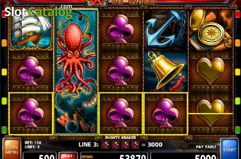 Οθόνη 3. Mighty Kraken Κουλοχέρης