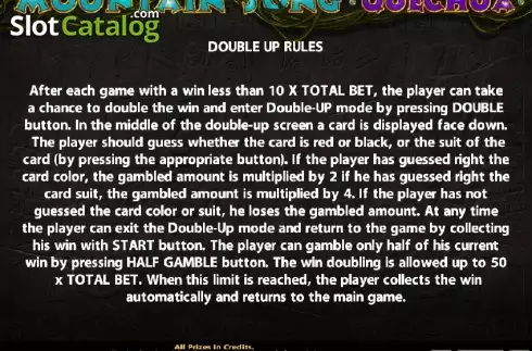 Πίνακας πληρωμών 4. Mountain Song Quechua Κουλοχέρης
