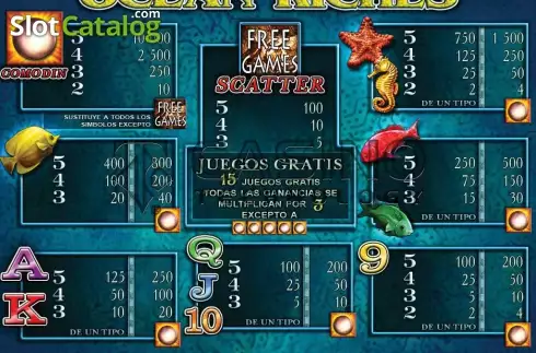 Οθόνη4. Ocean Riches (Casino Technology) Κουλοχέρης