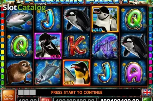 Οθόνη2. Penguin Party (Casino Technology) Κουλοχέρης