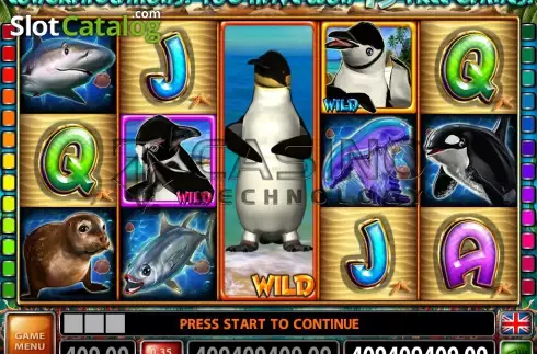 Οθόνη3. Penguin Party (Casino Technology) Κουλοχέρης