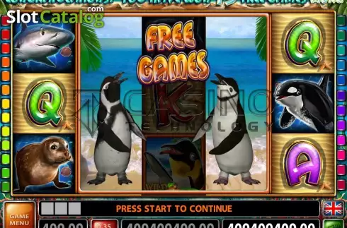 Οθόνη4. Penguin Party (Casino Technology) Κουλοχέρης
