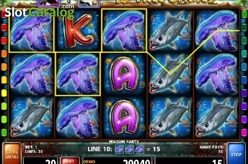 Οθόνη 1. Penguin Party (Casino Technology) Κουλοχέρης