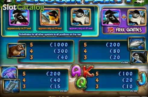 Πίνακας πληρωμών 1. Penguin Party (Casino Technology) Κουλοχέρης