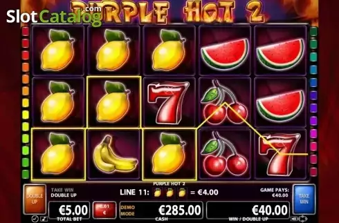 Οθόνη9. Purple Hot 2 Κουλοχέρης 