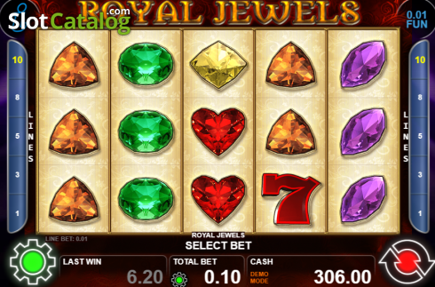 Οθόνη2. Royal Jewels (Casino Technology) Κουλοχέρης