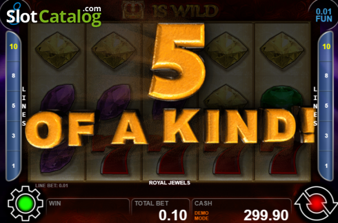 Οθόνη7. Royal Jewels (Casino Technology) Κουλοχέρης