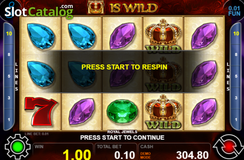 Οθόνη8. Royal Jewels (Casino Technology) Κουλοχέρης