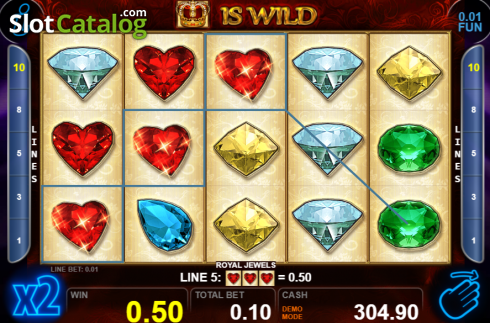 Οθόνη9. Royal Jewels (Casino Technology) Κουλοχέρης