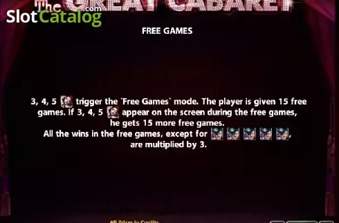 Πίνακας πληρωμών 2. The Great Cabaret Κουλοχέρης