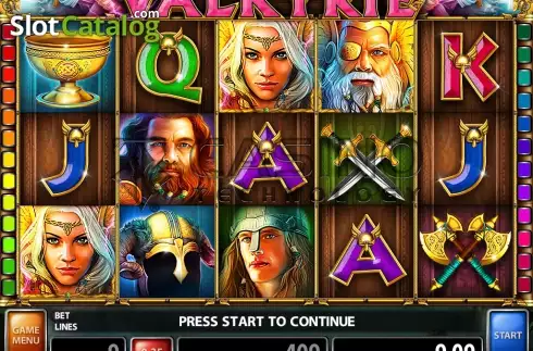 Οθόνη2. Valkyrie (Casino Technology) Κουλοχέρης