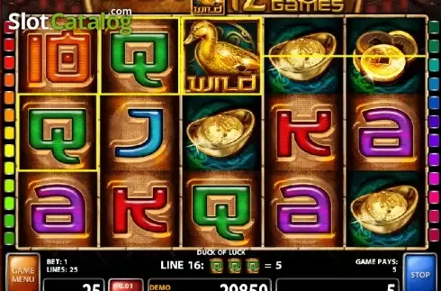 Οθόνη 1. Duck of Luck Κουλοχέρης
