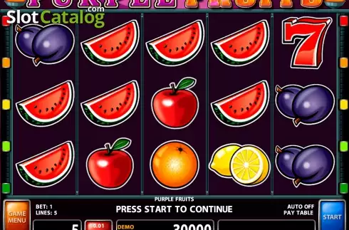 Οθόνη4. Purple Fruits Κουλοχέρης