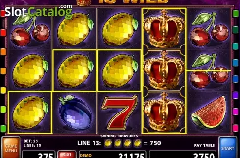 Οθόνη 2. Shining Treasures Κουλοχέρης